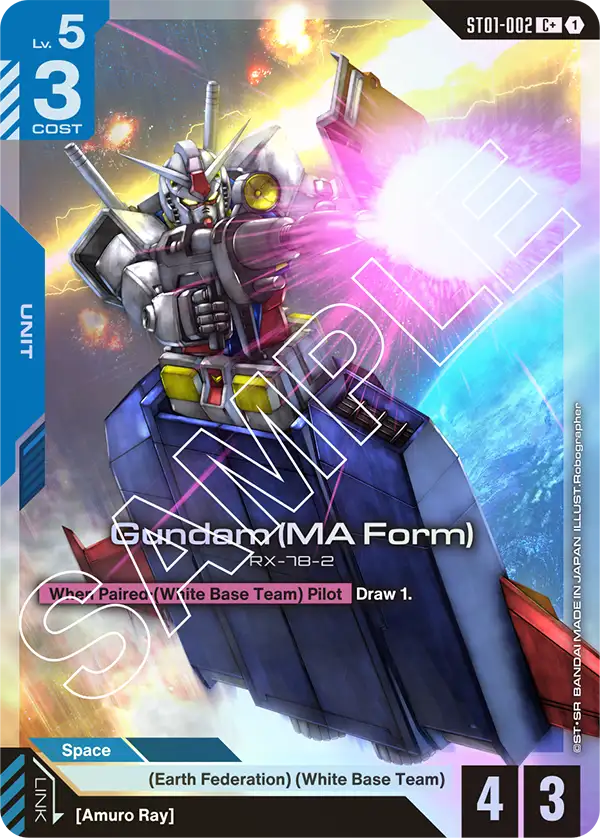 Gundam (MA Form) (C+) (Alternate Art) - ST01-002 - Common