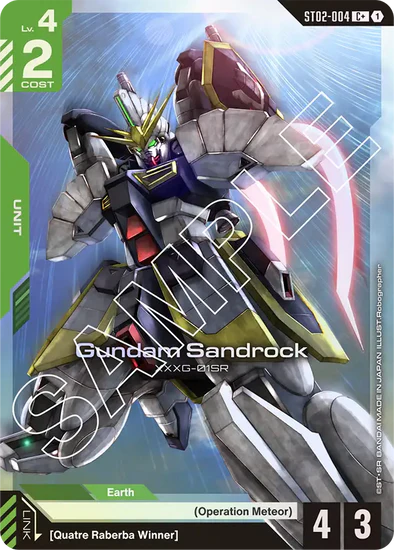 Gundam Sandrock (C+) (Alternate Art) - ST02-004 - Common