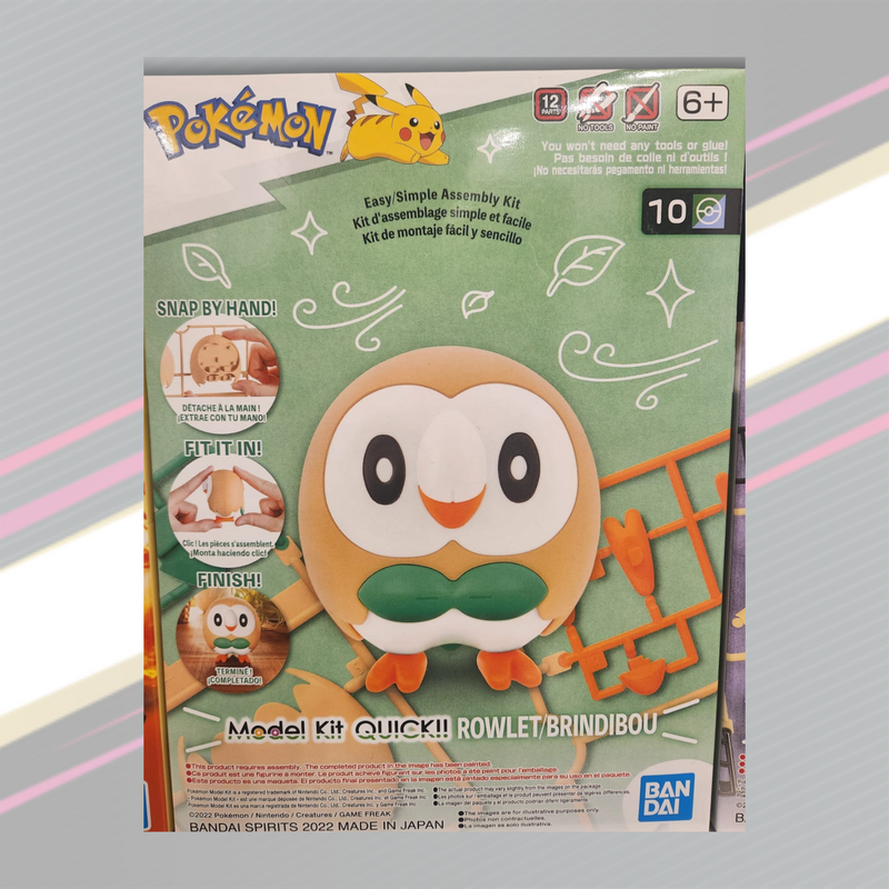 Bandai Hobby: Pokémon Model Kit - Rowlet