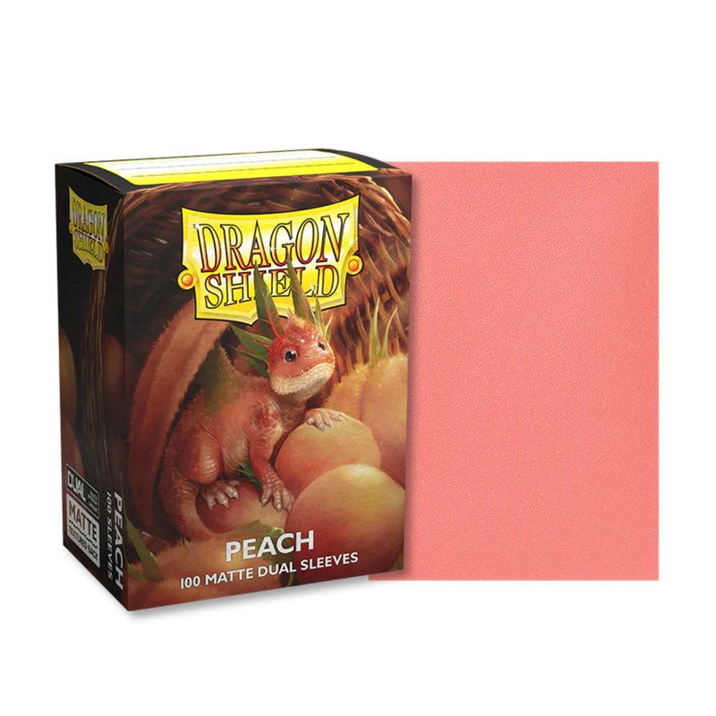 Dragon Shield Matte Dual Sleeves - Peach