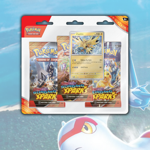 Pokémon TCG: Scarlet & Violet - Surging Sparks 3-Pack Blister