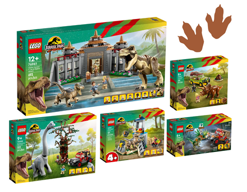 Lego Jurassic Park Bundle 76961 76960 76959 76958 76957