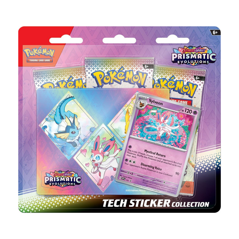 Pokémon TCG: Scarlet & Violet - Prismatic Evolutions Tech Sticker Collection - Sylveon SV8.5