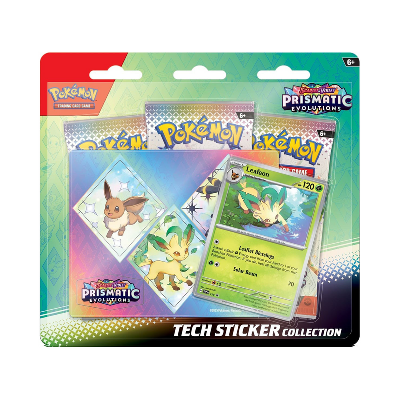 Pokémon TCG: Scarlet & Violet - Prismatic Evolutions Tech Sticker Collection - Leafeon SV8.5