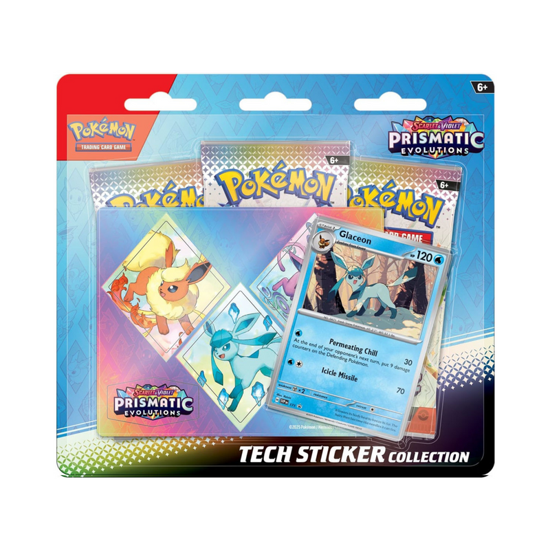 Pokémon TCG: Scarlet & Violet - Prismatic Evolutions Tech Sticker Collection - Glaceon SV8.5