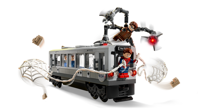 LEGO Marvel Spider-Man vs. Doc Ock Subway Train Scene