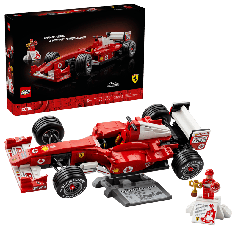 LEGO Icons Ferrari F2004 & Michael Schumacher