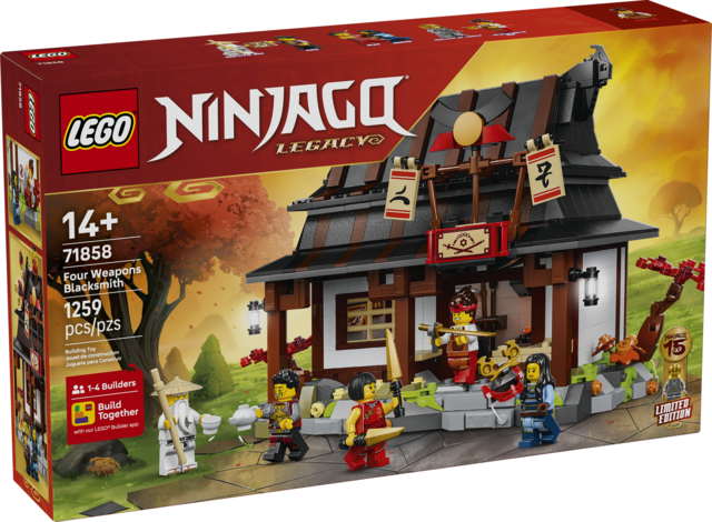 LEGO Ninjago Four Weapons Blacksmith 15th Anniversary 71858