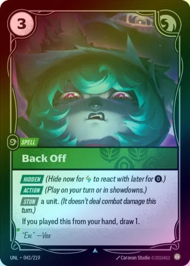 Back Off - 042/219 - Uncommon (Foil)