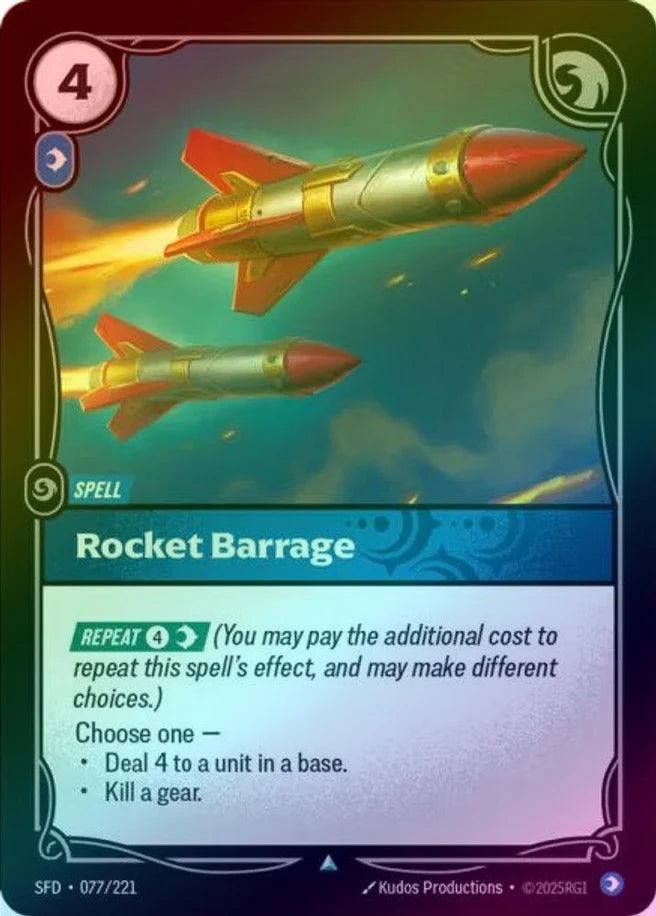 Rocket Barrage - 077/221 - Uncommon (Foil)