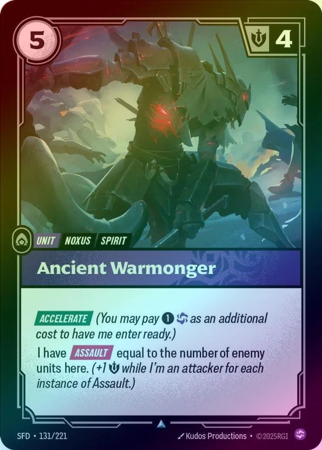 Ancient Warmonger - Spiritforged (SFD) [131/221]