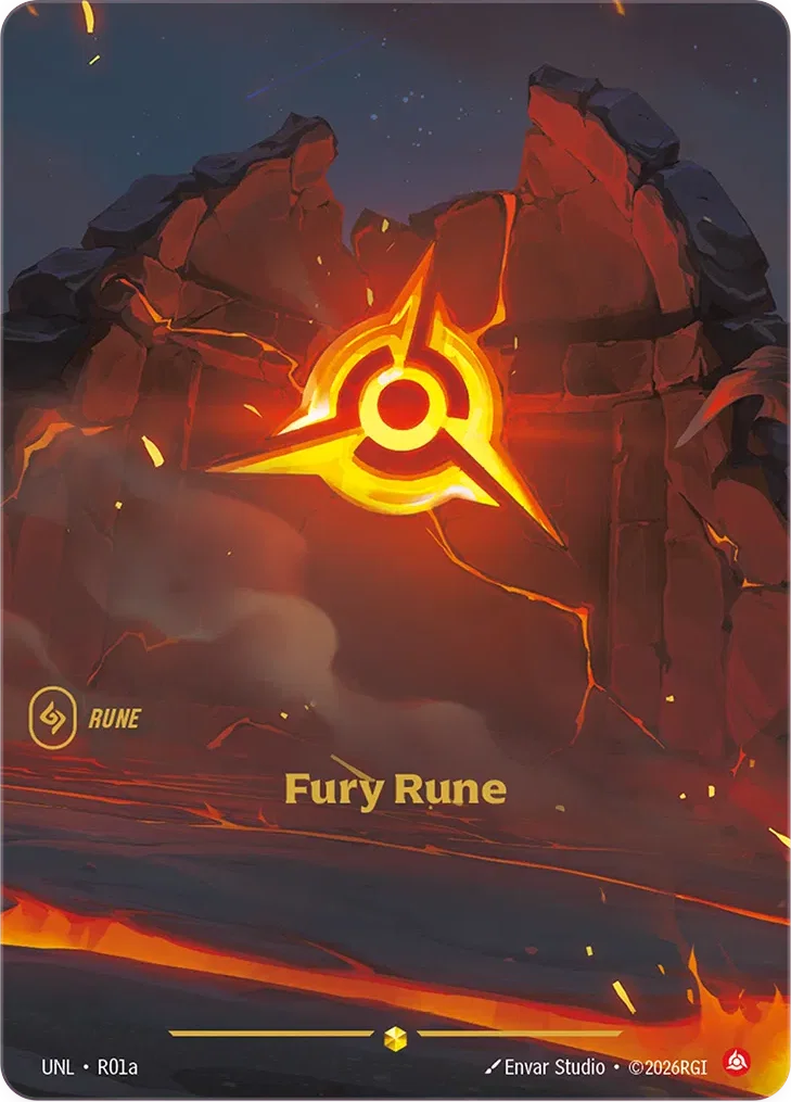 Fury Rune (Alternate Art) - Unleashed (UNL) [R01a]