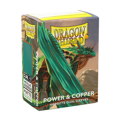 Dragon Shield Matte Dual Sleeves - Power & Copper