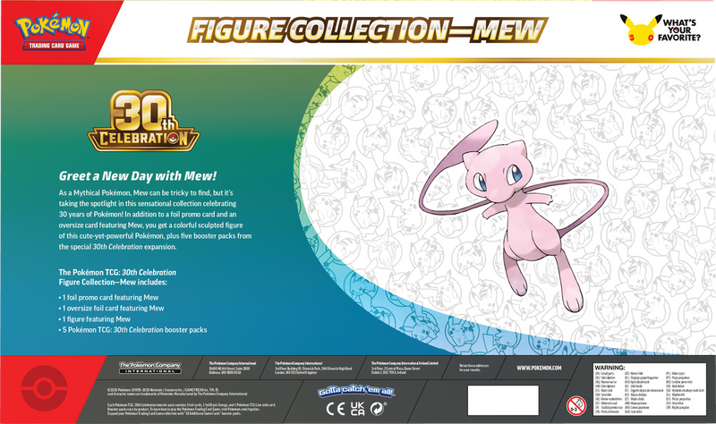 Pokémon TCG: 30th Celebration - Mew Figure Collection (PREORDER)