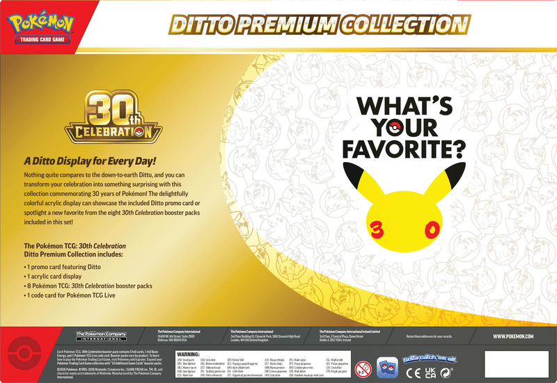Pokémon TCG: 30th Celebration - Ditto Premium Collection (PREORDER)