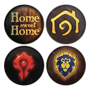 World of Warcraft - Set of Four Printed Metal Coasters