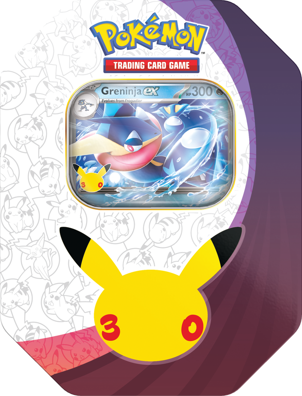 Pokémon TCG: 30th Celebration - Celebration Tin ( Greninja ex ) (PREORDER)