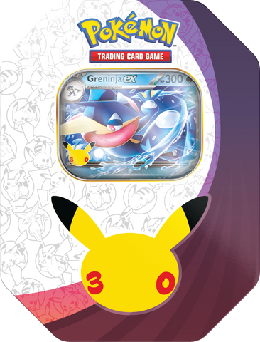 Pokémon TCG: 30th Celebration - Celebration Tin ( Greninja ex ) (PREORDER)