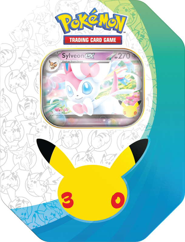 Pokémon TCG: 30th Celebration - Celebration Tin ( Sylveon ex ) (PREORDER)