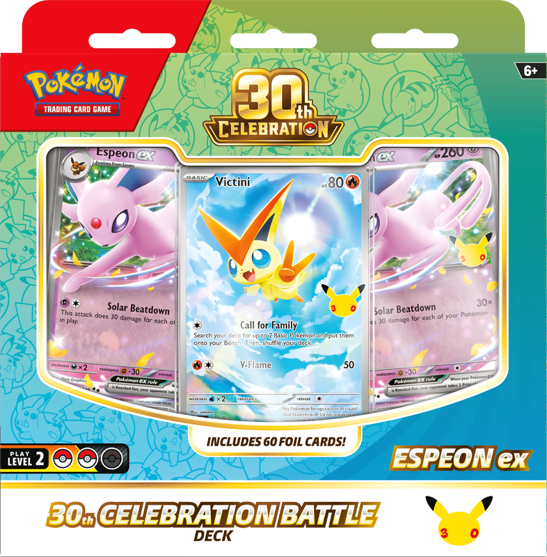 Pokémon TCG: 30th Celebration - Espeon ex Battle Deck (PREORDER)