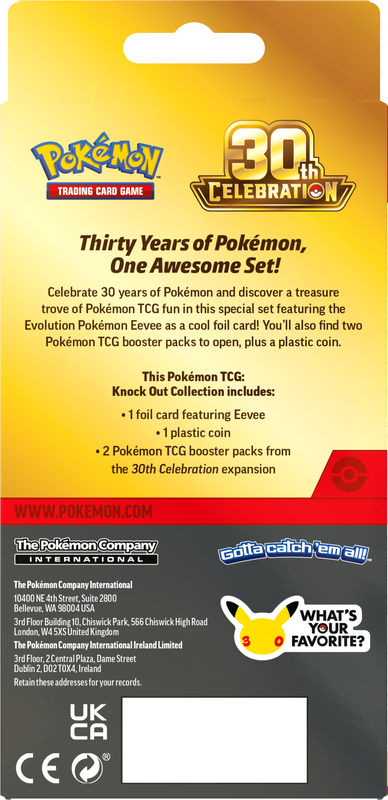 Pokémon TCG: 30th Celebration - Knock Out Collection (PREORDER)