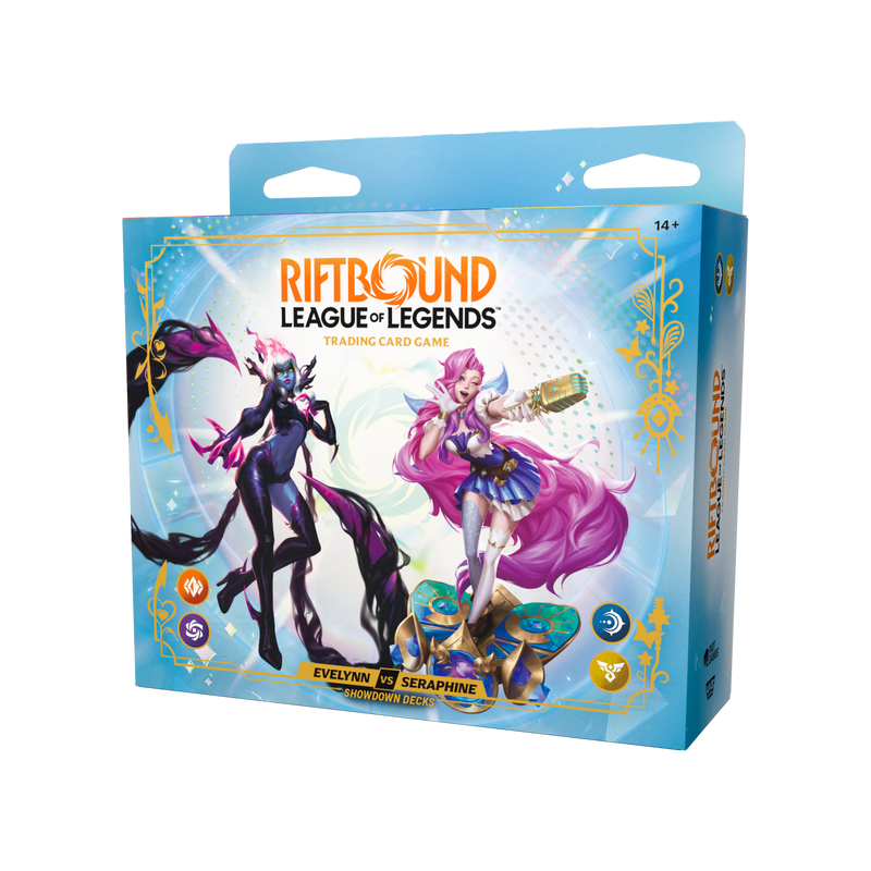 Riftbound TCG: Radiance Showdown Deck Display (Evelynn vs Seraphine)