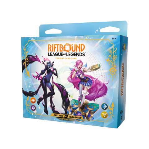 Riftbound TCG: Radiance Showdown Deck Display (Evelynn vs Seraphine)
