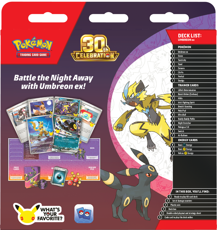 Pokémon TCG: 30th Celebration - Umbreon ex Battle Deck (PREORDER)