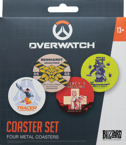 Overwatch - Set of Four Printed Metal Coasters
