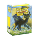 Dragon Shield Matte Dual Sleeves - Yellow & Silver