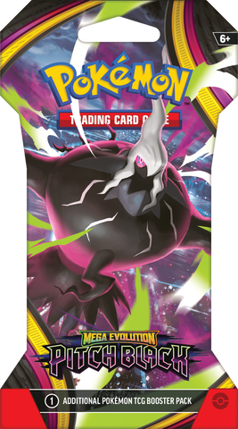 Pokémon TCG: Mega Evolution - Pitch Black Sleeved Booster Pack [ ME05 ]