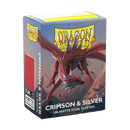 Dragon Shield Matte Dual Sleeves - Crimson & Silver