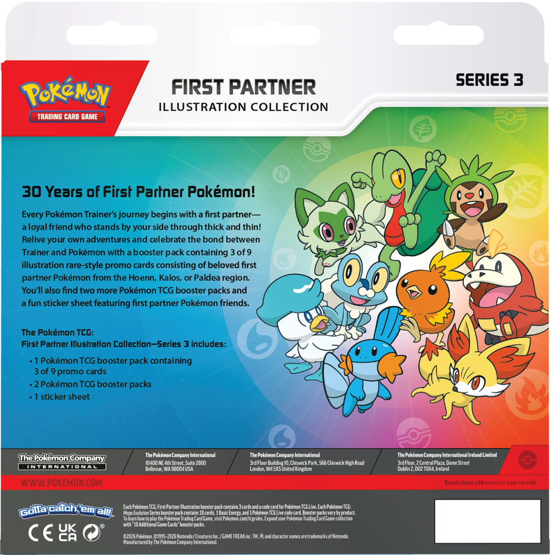 Pokémon TCG: First Partner Illustration Collection (Series 3) (PREORDER)