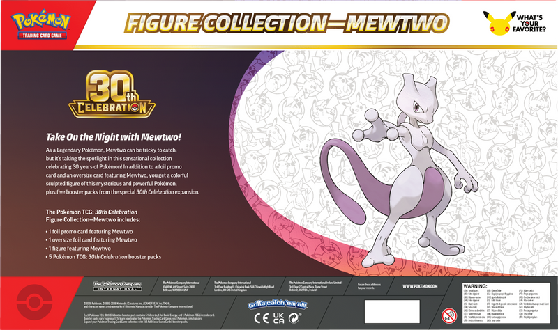 Pokémon TCG: 30th Celebration - Mewtwo Figure Collection (PREORDER)