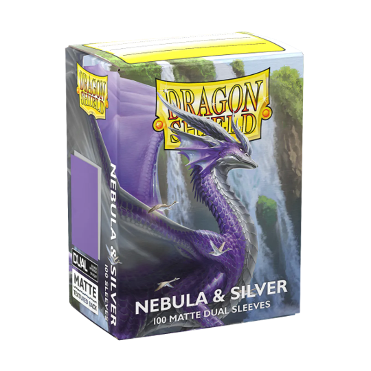 Dragon Shield Matte Dual Sleeves - Nebula & Silver