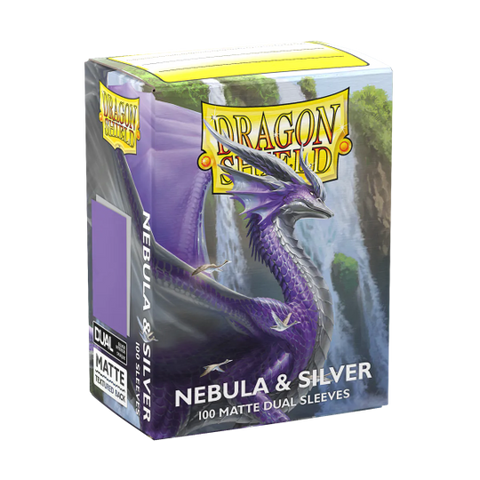 Dragon Shield Matte Dual Sleeves - Nebula & Silver