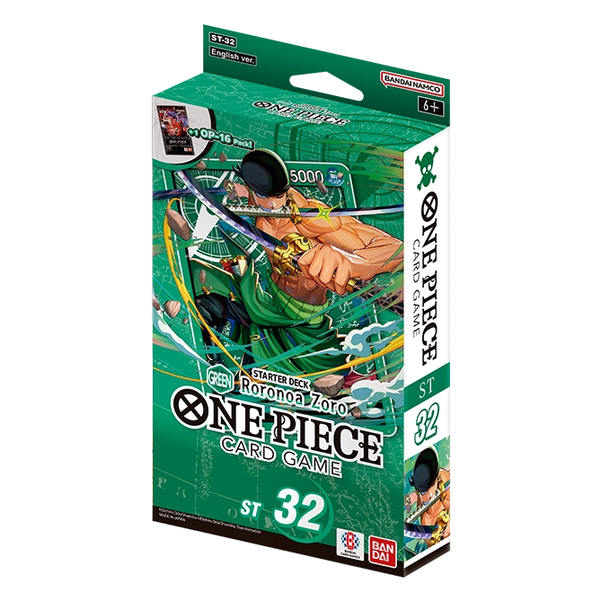 One Piece TCG: STARTER DECK - Roronoa Zoro - [ ST32 ] (PREORDER)