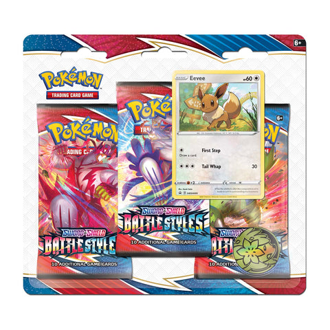 Pokémon TCG: Sword & Shield - Battle Styles 3 Pack Blister (Eevee)
