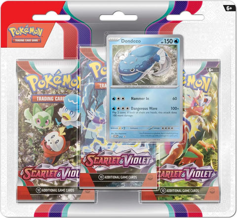 Pokémon TCG: Scarlet & Violet - 3 Pack Blister (Dondozo)
