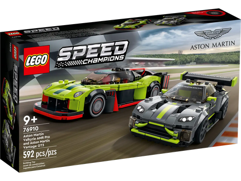 Lego 76910 Aston Martin Valkyrie AMR Pro and Aston Martin Vantage GT3